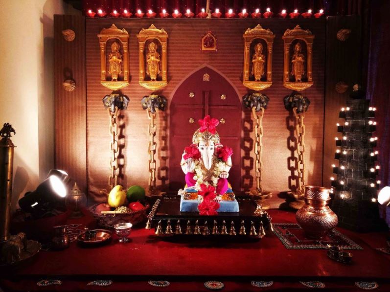 माझ्या घरातली गणपतीपुढे केलेली ही आगळीवेगळी आरास 