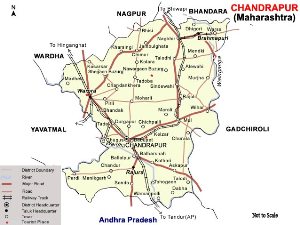 क्षेत्रफळाने मोठा चंद्रपूर जिल्हा