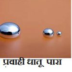 द्रव स्वरूपातील एकमेव धातू : पारद (पारा)