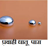 द्रव स्वरूपातील एकमेव धातू : पारद (पारा)